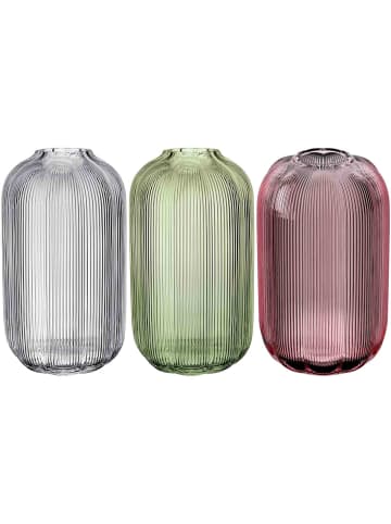 3-tlg. Vasen-Set Fleur in Bunt 28 cm