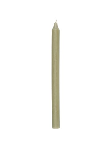 IB Laursen Stabkerze rustikal 29 cm in khaki