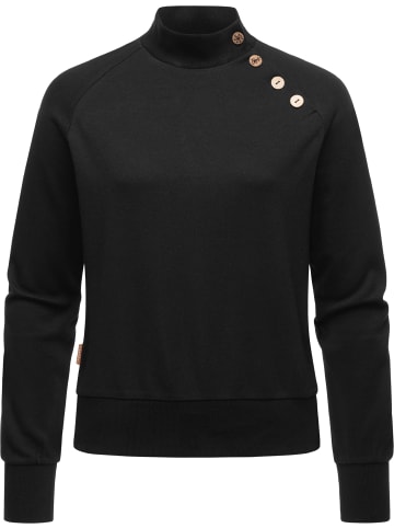 ragwear Sweatshirt Majjorka Solid in Black