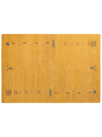 Beliani Kurzflor AKALAN in Gelb/Bunt - (W) 160 x (L) 230 cm