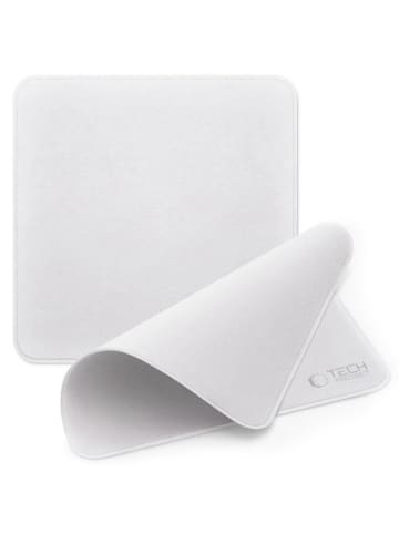TechProtect 2x Poliertuch Bildschirme Reinigungstuch in Grau 16 x 16 cm in Grau