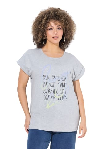 Ulla Popken Shirt in hellgrau mélange