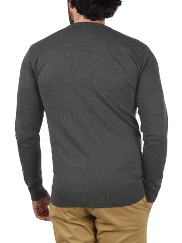 INDICODE Strickpullover IDErnesto 35424MM Strickpulli aus Feinstrick in grau melange
