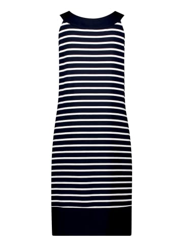 Betty Barclay Sommerkleid ohne Arm in Dunkelblau/Weiß