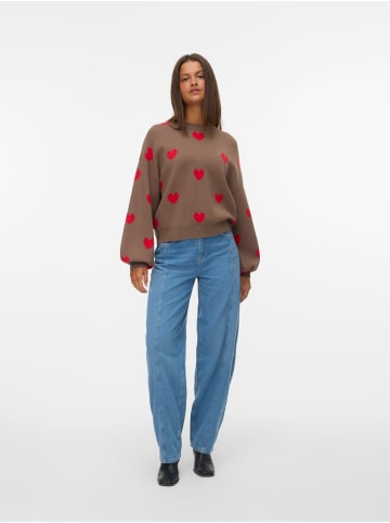 Vero Moda Strickpullover in Chocolate Chip