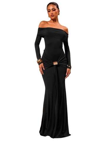 Moda Minx Abendkleid Samantha Off Shoulder Dress in black
