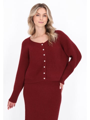 DreiMaster Women Cardigan in burgundy