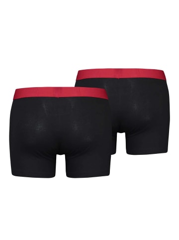 Levi´s Boxershort 4er Pack in Schwarz/Rot