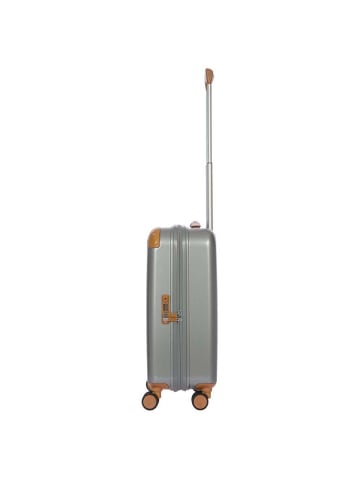BRIC`s Amalfi - 4-Rollen-Kabinentrolley S 55 cm (cream) in silver