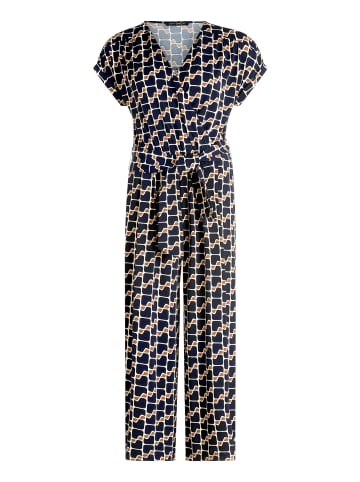 Betty Barclay Jumpsuit mit Eingrifftaschen in Dark Blue/Brown
