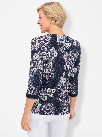 WITT WEIDEN 2-in-1-Shirt in orchidee-marine-bedruckt