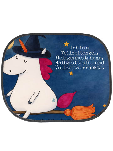 Mr. & Mrs. Panda PKW Sonnenschutz Einhorn Hexe Design mit Spruch in Weiß