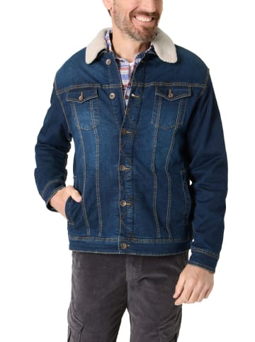 Timezone Jeansjacke mit Teddykragen und Brusttaschen in Dunkelblau
