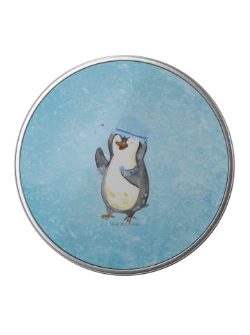 Mr. & Mrs. Panda Erinnerungsbox Pinguin Duschen ohne Spruch in Eisblau