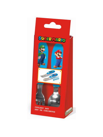 Nintendo Super Mario Metall-Ergo-Besteckset, 2-teilig