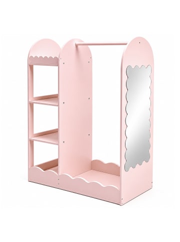relaxdays Kinder-Kleiderständer in Rosa - (B)94 x (H)100 x (T)38 cm