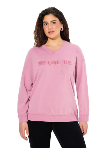 Ulla Popken Sweatshirt in himbeere