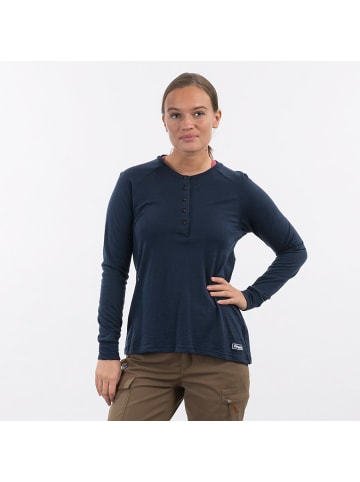 Bergans LYSEBUWOOLW HENLEY in Blau