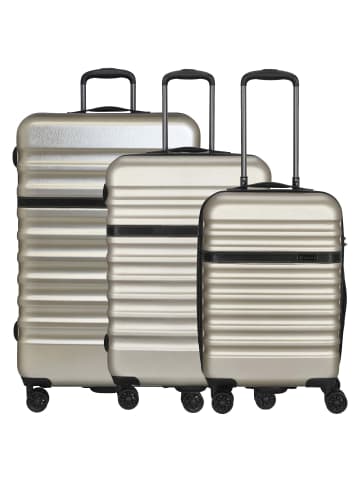 Bugatti Corium - 4-Rollen-Trolley Set 3tlg. (gold) in gold