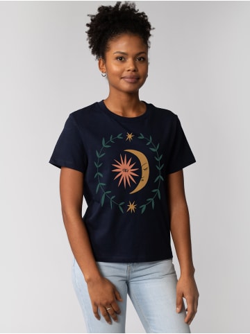 wat? Apparel T-Shirt Love and flex in Dunkelblau