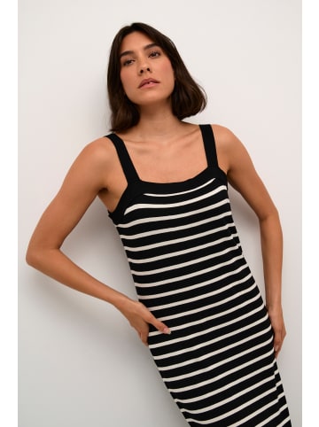 Kaffe Kleid KAdaisy Tight fit in Black/Turtledove stripe