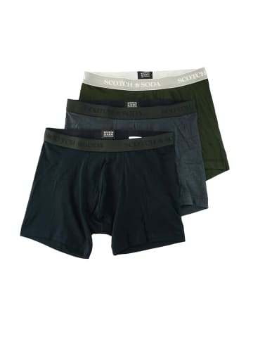 Scotch & Soda Boxershorts 'Base Herringbone' in grün