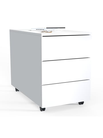 VCM  Rollcontainer Beistellcontainer Dalosa 70 cm in Weiß