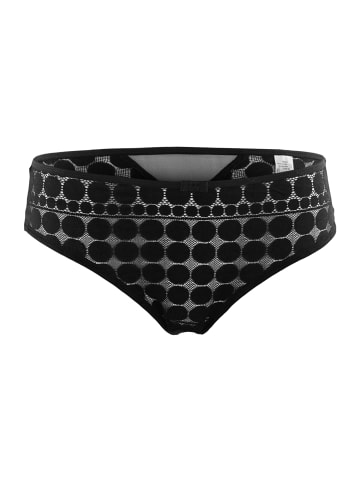 DIM Slip Generous Dotty Lady in Schwarz