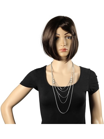 Adeliás Damen Halskette – Panzerkette aus Edelstahl 90 cm in silber