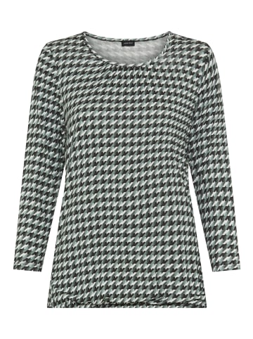 Laura Scott 3/4-Arm-Shirt in schwarz-gemustert