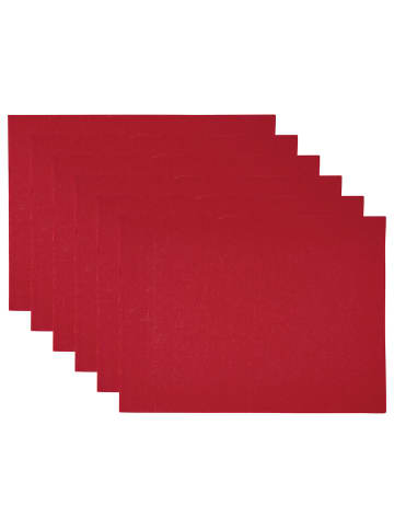 Butlers Tischset FELTO 6er-Set in Rot