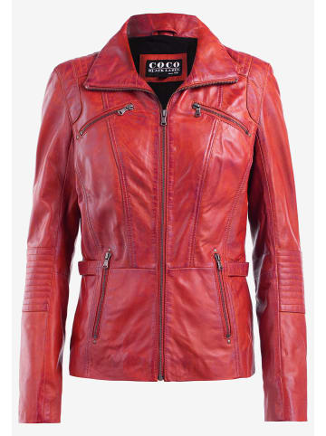 CBL Damen Lederjacke in rot