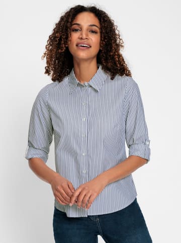 WITT WEIDEN Streifenbluse in marine-ecru-gestreift