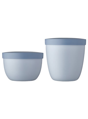 2er Set Snackpots Ellipse in Nordic Blue 350 & 500 ml