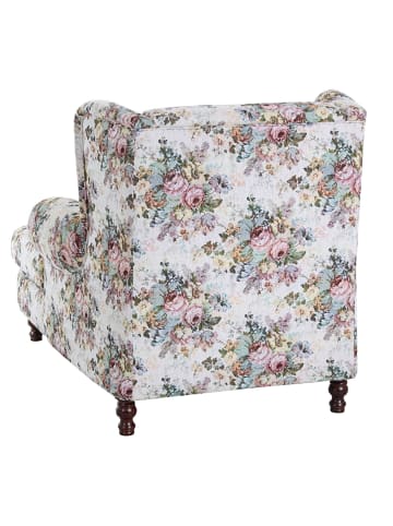 58 aufm Kessel SESSEL XXL Karley Bezug Flachgewebe Buche nussbaum dunkel / rosé