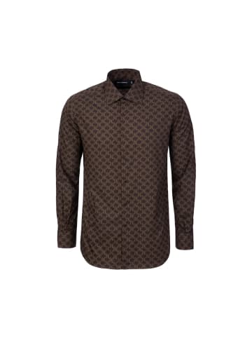 Karl Lagerfeld Langarmhemd 605000 in dunkelbraun