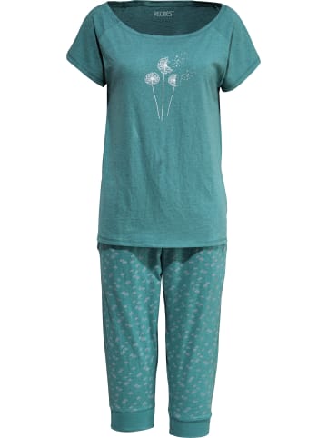 REDBEST Single-Jersey Schlafanzug in jade