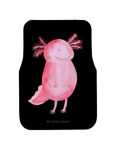Mr. & Mrs. Panda Auto-Fußmatte Axolotl Glücklich ohne Spruch in Schwarz