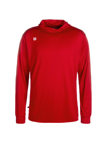 Wilson Longsleeve Fundamentals Hooded in rot