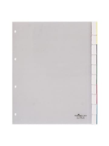 Durable Register A4+ blanko PP 10-teilig transparent