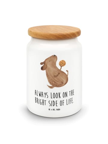 Mr. & Mrs. Panda Dose Hund Keks mit Spruch in Weiß