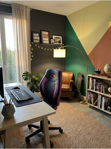 KADIMA DESIGN Jugenddrehstuhl Ergonomisch | Hohe Rückenlehne, Mesh, bis 60kg in Rosa