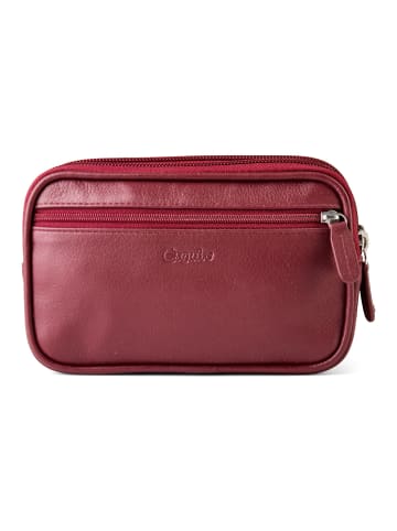 Esquire Duo Gürteltasche Leder 17 cm in rot