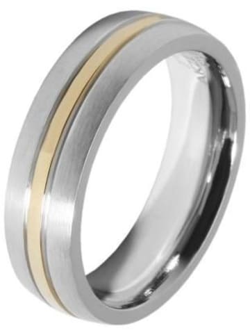 Adeliás Unisex Ring aus Edelstahl in silber
