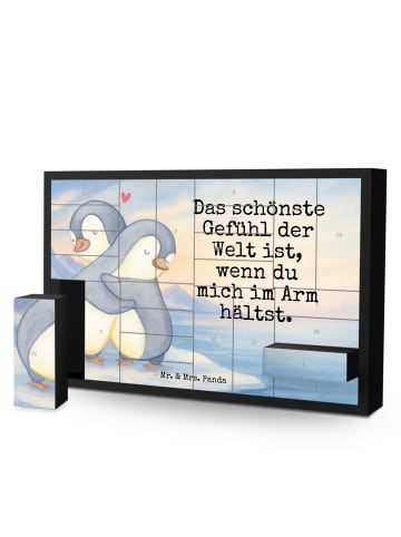 Mr. & Mrs. Panda Adventskalender Pinguine Kuscheln Design mit Sp... in Weiß