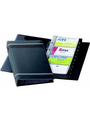 Durable Visitenkartenringbuch Visifix 145x255mm anthrazit