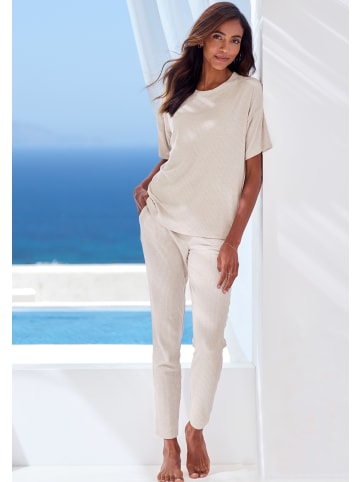s.Oliver Pyjamahose in beige-meliert