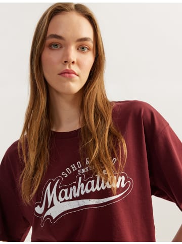 KOTON TSHIRT SS in Bordo