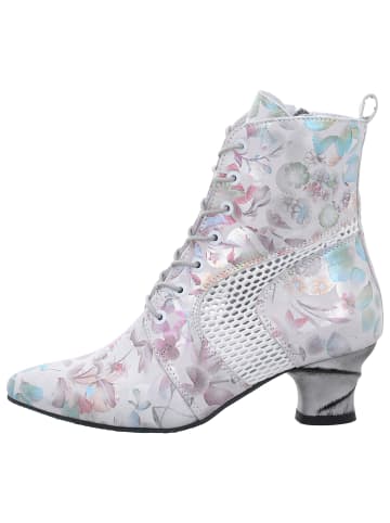 SIMEN Schnürstiefelette in silber