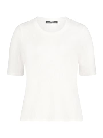 Betty Barclay Strukturshirt mit Rundhalsausschnitt in Rohweiß